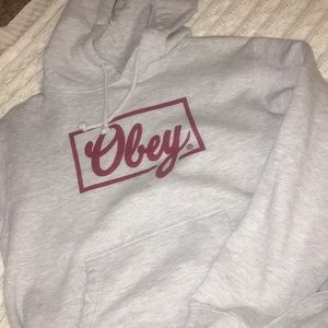 Grey OBEY hoodie